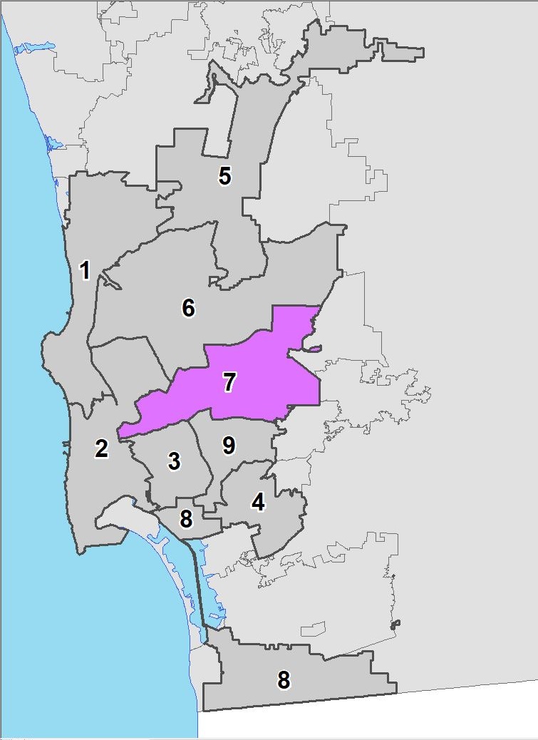 map of city council districts
